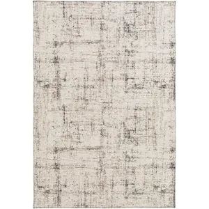Tapis poils ras maggie motif abstrait 160x230 Beige/Crème - Bobochic pas cher