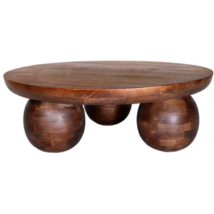 Comparateur de prix : Bobochic table basse d.100 cm aline bois massif de manguier ALINE