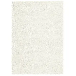 Bobochic - Tapis Tapis shaggy noku uni 120x170 Beige pas cher