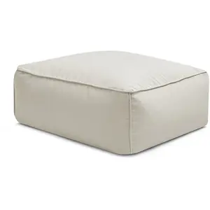 Pouf pour canapé de jardin modulable GIULIA avec bâche de protection b...