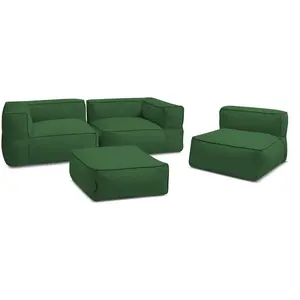 Canapé de jardin modulable GIULIA avec bâche de protection, 2 angles, ...Vendu parbobochic-paris