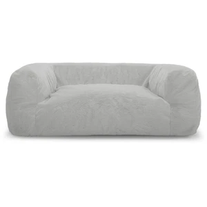 Panier pour chien SALTO tissu imitation fourrure Gris clair   BOBOCHIC TUVendu parbobochic-paris