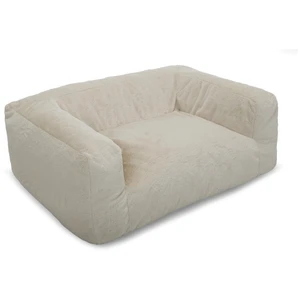 Panier pour chien SALTO tissu imitation fourrure Beige   BOBOCHIC TUVendu parbobochic-paris