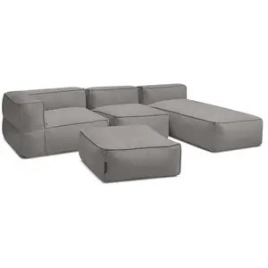 BOBOCHIC Canapé de jardin modulable GIULIA avec bâche de protection, 1...Vendu parbobochic-paris