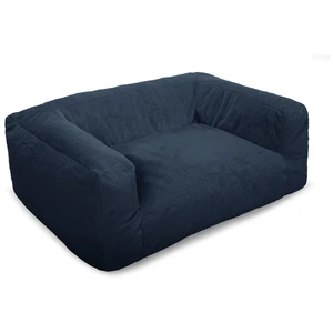 Panier pour chien SALTO tissu imitation fourrure Bleu foncé BOBOCHIC TU pas cher