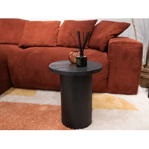 Table basse D.40 cm GIGI bois massif de manguier noir BOBOCHIC pas cher