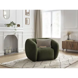 Comparateur de prix : Bobochic - Accueil Séjour Fauteuil & pouf Fauteuil celine tissu texturé Vert