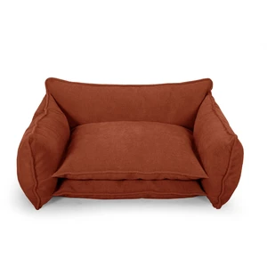 Panier pour chien PLUTO tissu texturé orange xxl (123 cm) BOBOCHIC pas cher