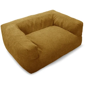 Panier pour chien SALTO tissu texturé jaune l (90 cm) BOBOCHIC pas cher