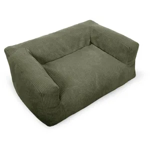 Panier pour chien SALTO velours côtelé vert m (80cm) BOBOCHIC pas cher