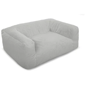 Panier pour chien SALTO tissu imitation fourrure Gris clair BOBOCHIC TUVendu parbobochic-paris