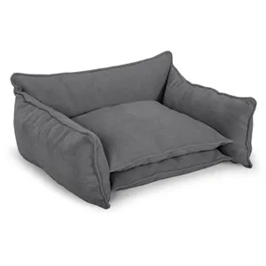 Panier pour chien PLUTO tissu texturé gris foncé m (65 cm) BOBOCHIC pas cher