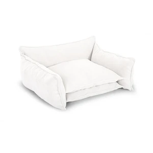 Panier pour chien PLUTO tissu texturé blanc l (84 cm) BOBOCHIC pas cher
