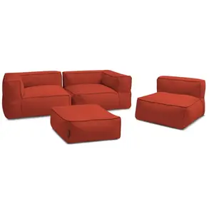 BOBOCHIC Canapé de jardin modulable GIULIA avec bâche de protection, 2... pas cher