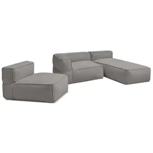 BOBOCHIC Canapé de jardin modulable GIULIA avec bâche de protection, 1... pas cher