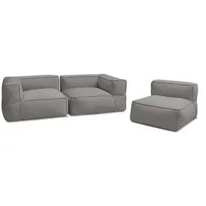 BOBOCHIC Canapé de jardin modulable GIULIA avec bâche de protection, 2 angles e... pas cher