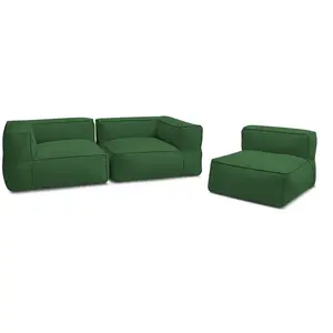 BOBOCHIC Canapé de jardin modulable GIULIA avec bâche de protection, 2 angles e... pas cher