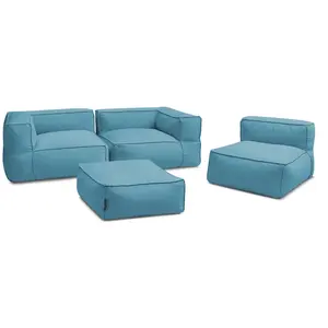 BOBOCHIC Canapé de jardin modulable GIULIA avec bâche de protection, 2 angles, ... pas cher