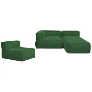 BOBOCHIC Canapé de jardin modulable GIULIA avec bâche de protection, 1 chauffeu... pas cher