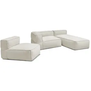 Canapé de jardin modulable GIULIA avec bâche de protection, 1 chauffeu...Vendu parbobochic-paris