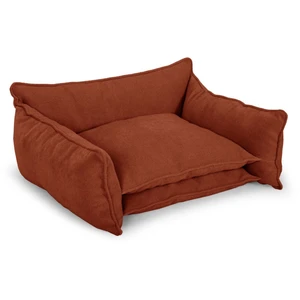 Panier pour chien PLUTO tissu texturé orange l (84 cm) BOBOCHIC pas cher