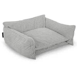 Panier pour chien PLUTO velours côtelé gris clair l (84 cm) BOBOCHIC pas cher