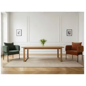 Table à manger 220 cm MARIN couleur chêne    BOBOCHIC pas cher
