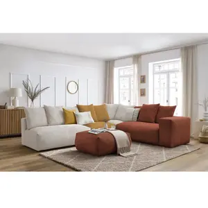 BOBOCHIC Canapé d'angle fixe modulable VOLTAIRE avec 2 chauffeuses 2 places, 1 ... pas cher