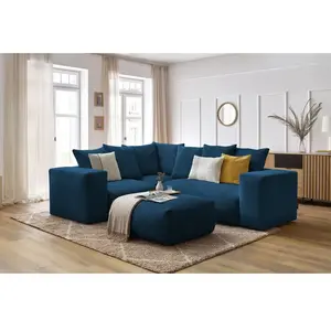 BOBOCHIC Canapé d'angle fixe modulable VOLTAIRE avec 1 chauffeuse 2 places, 1 a... pas cher