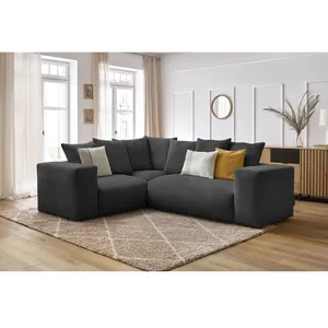 Canapé d'angle fixe modulable VOLTAIRE avec 1 chauffeuse 2 places, 1 angle et 1 chauffeuse 1 place Bobochic pas cher