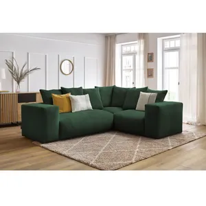 Canapé d'angle fixe modulable VOLTAIRE avec 1 chauffeuse 2 places, 1 angle et 1 chauffeuse 1 place Bobochic pas cher