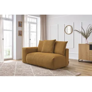 BOBOCHIC Chauffeuse 2 places avec accoudoir pour canapé modulable VOLTAIRE jaun... pas cher