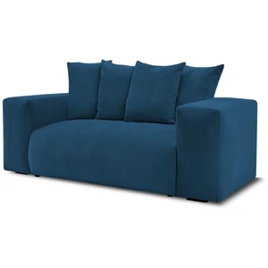 Bobochic canapé droit fixe 2 places voltaire bleu foncé VOLTAIRE pas cher