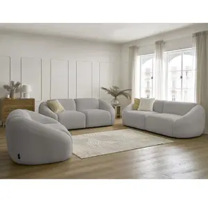 Canapé droit fixe Bobochic Ensemble canapé droit fixe 3 + 2 places + f... pas cher