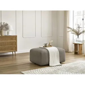 Accueil Séjour Pouf Bobochic Pouf tina tissu bouclette Taupe