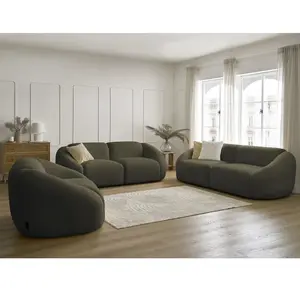 Canapé droit fixe Bobochic Ensemble canapé droit fixe 3 + 2 places + f... pas cher
