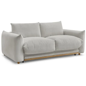 Bobochic canapé droit convertible ernest ouverture express gris clair 160x190 ERNEST pas cher