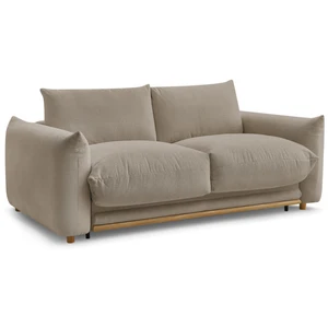 Bobochic canapé droit convertible ernest ouverture express taupe 160x190 ERNEST pas cher