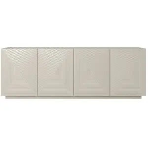 Bobochic - Buffet Buffet 4 portes 200 cm alice Beige pas cher