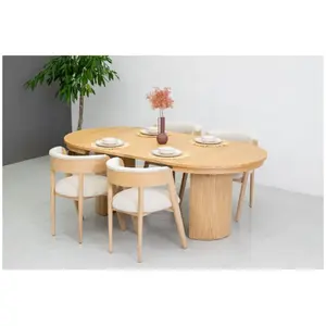 Comparateur de prix : Table à manger ronde extensible 110 à 210 cm PRADO placage chêne massif Bobochic