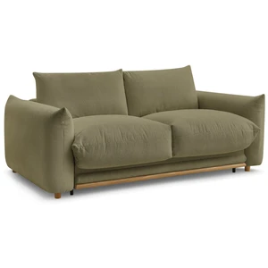 Bobochic canapé droit convertible ernest ouverture express vert 160x190 ERNEST pas cher