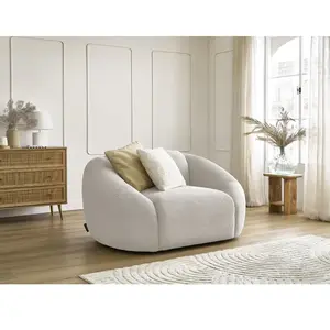 Comparateur de prix : Fauteuil & pouf Bobochic Fauteuil tina velours côtelé Beige - Beige