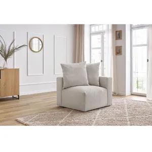 Angle pour canapé modulable VOLTAIRE beige angle droit BOBOCHIC 1 places pas cher