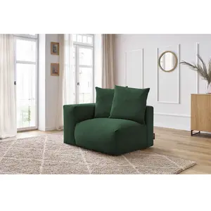 Chauffeuse 1 place avec accoudoir pour canapé modulable VOLTAIRE Bobochic pas cher