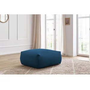 Bobochic pouf carré voltaire bleu foncé VOLTAIRE