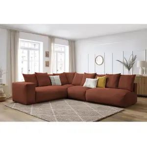 Canapé d'angle fixe modulable VOLTAIRE avec 2 chauffeuses 2 places, 1 angle et 1 chauffeuse 1 place Bobochic pas cher
