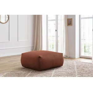 Bobochic pouf carré voltaire orange VOLTAIRE pas cher