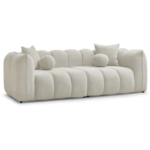 Bobochic canapé droit fixe 3 places denver beige DENVER pas cher