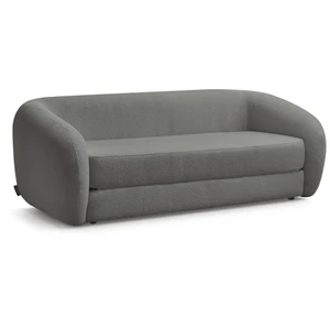 Canapé droit convertible déplimousse NEYO tissu bouclette Bobochic pas cher