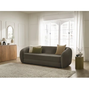 Canapé droit convertible déplimousse NEYO tissu bouclette Bobochic pas cher